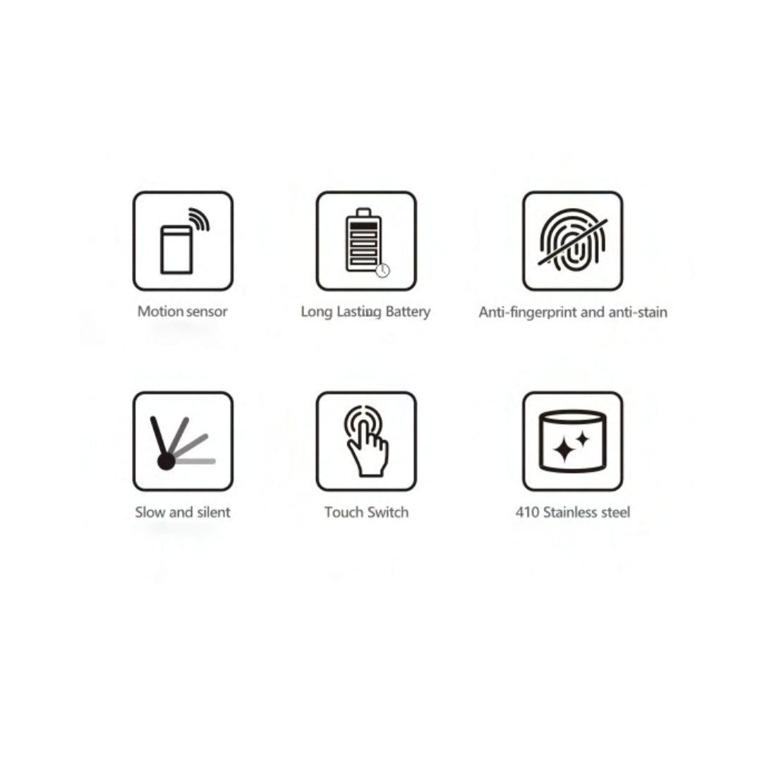 Red copper sensor trash bin by BEACON, model JH-8822-CPR, with automatic opening and sleek design for waste disposal.