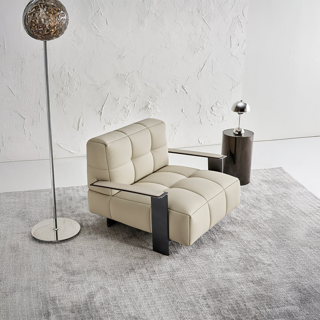 Seraphina Leisure Chair LC090 by BEACON, modern lounge chair with cushioned seat and armrests in a stylish design.