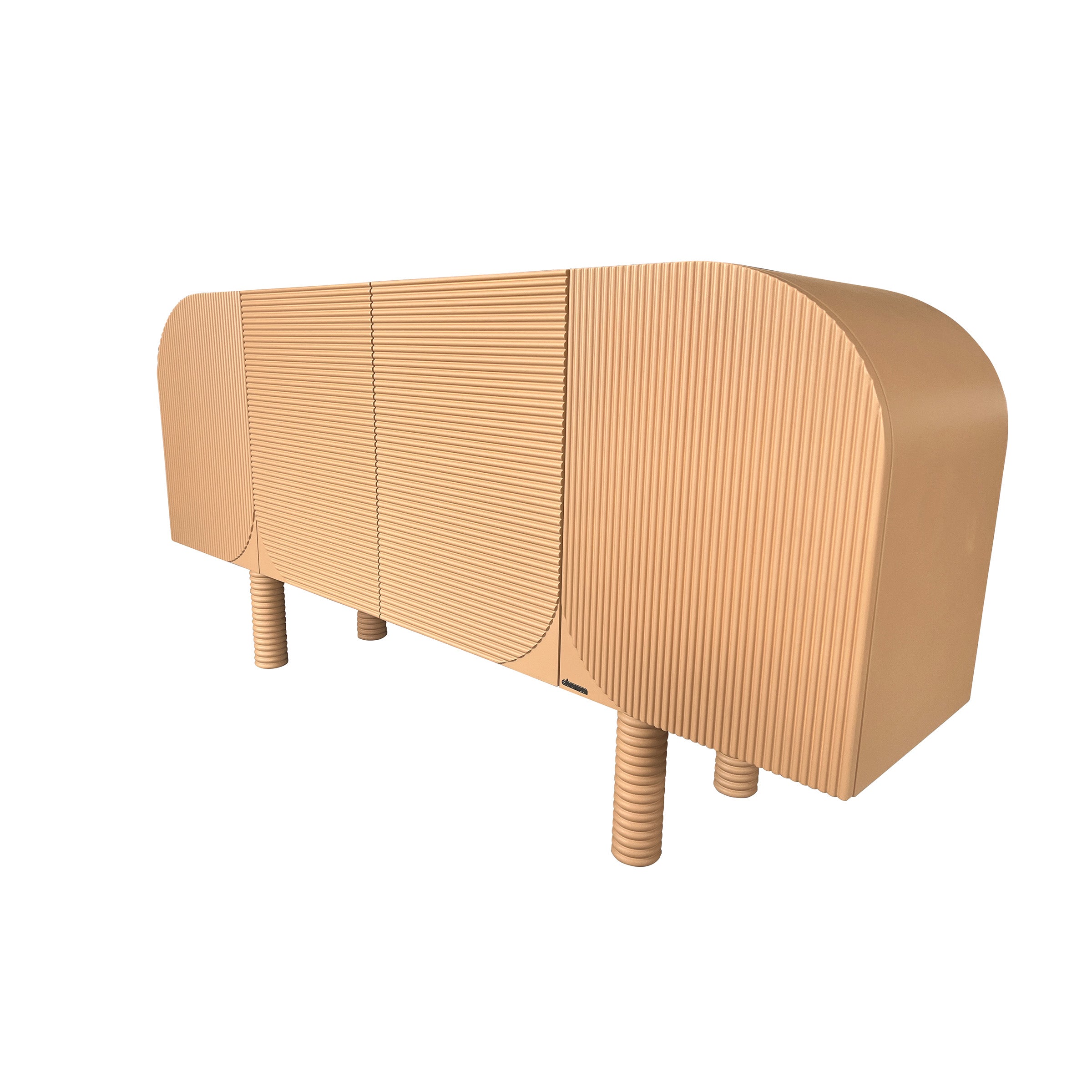 Serene Skyline Sideboard by BEACON, modern wooden sideboard with sleek design and multiple storage compartments.