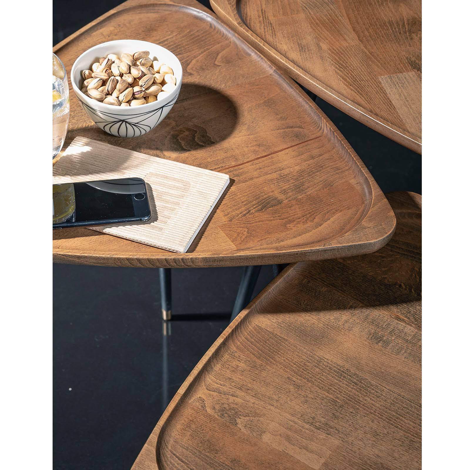 Set Of 3 Baffi Service Tables -  Side Tables | مجموعة من 3 طاولات خدمة بافي - ebarza Furniture UAE | Shop Modern Furniture in Abu Dhabi & Dubai - مفروشات ايبازرا في الامارات | تسوق اثاث عصري وديكورات مميزة في دبي وابوظبي