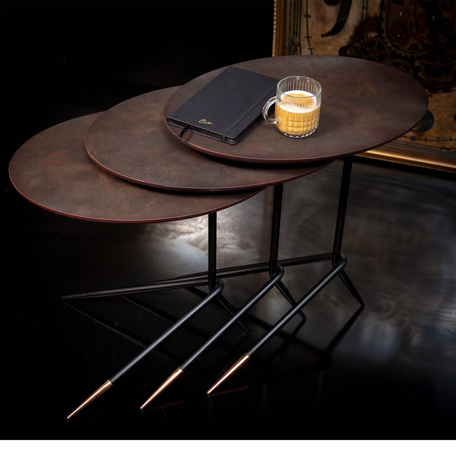 Set Of 3 Bolero Service Tables -  Side Tables | مجموعة من 3 طاولات بوليرو سيرفيس - ebarza Furniture UAE | Shop Modern Furniture in Abu Dhabi & Dubai - مفروشات ايبازرا في الامارات | تسوق اثاث عصري وديكورات مميزة في دبي وابوظبي