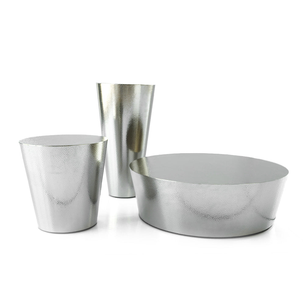 Set Of 3 Chrome Center Table Tg-Ct26 -  Coffee Tables - ebarza Furniture UAE | Shop Modern Furniture in Abu Dhabi & Dubai - مفروشات ايبازرا في الامارات | تسوق اثاث عصري وديكورات مميزة في دبي وابوظبي