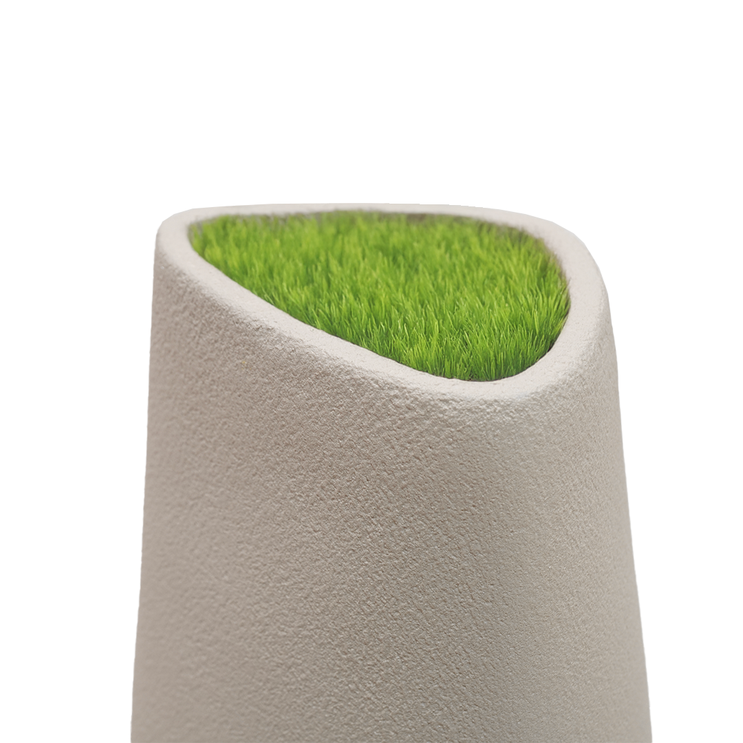 Pre-order 35 Days Delivery Set Of 3 Outdoor/Indoor Fiberglass Concrete Planter Box Xk-8177A+B+C - Beige -  Planter Boxes - ebarza Furniture UAE | Shop Modern Furniture in Abu Dhabi & Dubai - مفروشات ايبازرا في الامارات | تسوق اثاث عصري وديكورات مميزة في دبي وابوظبي