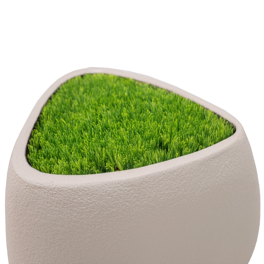 Pre-order 35 Days Delivery Set Of 3 Outdoor/Indoor Fiberglass Concrete Planter Box Xk-8177A+B+C - Beige -  Planter Boxes - ebarza Furniture UAE | Shop Modern Furniture in Abu Dhabi & Dubai - مفروشات ايبازرا في الامارات | تسوق اثاث عصري وديكورات مميزة في دبي وابوظبي