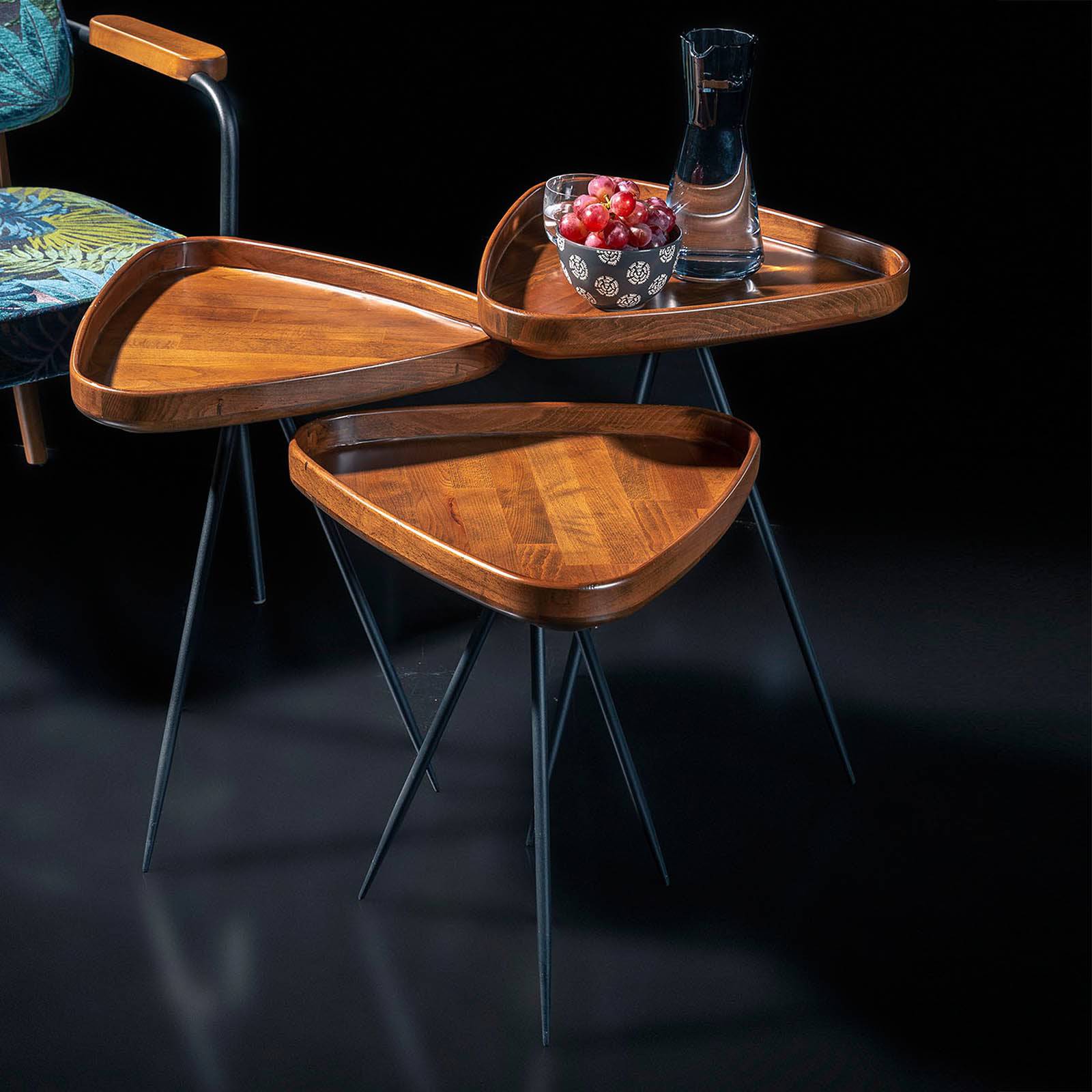 Set Of 3 Pronto Service Side Tables -  Side Tables | طاولات جانبية برونتو - ebarza Furniture UAE | Shop Modern Furniture in Abu Dhabi & Dubai - مفروشات ايبازرا في الامارات | تسوق اثاث عصري وديكورات مميزة في دبي وابوظبي