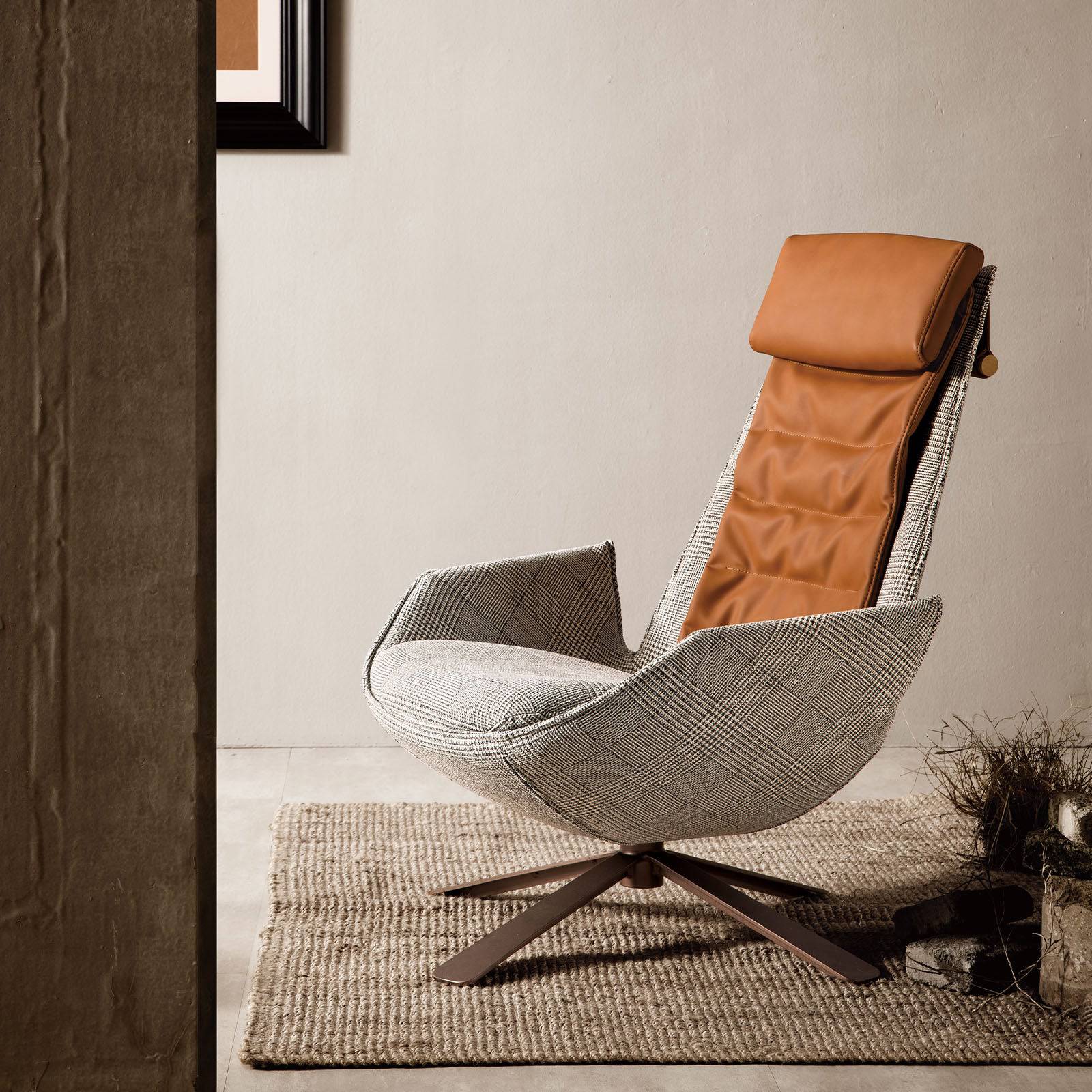 Severo Lounge Chair Lc045-Beige -  Lounge Chairs | كرسي صالة سيفيرو - ebarza Furniture UAE | Shop Modern Furniture in Abu Dhabi & Dubai - مفروشات ايبازرا في الامارات | تسوق اثاث عصري وديكورات مميزة في دبي وابوظبي
