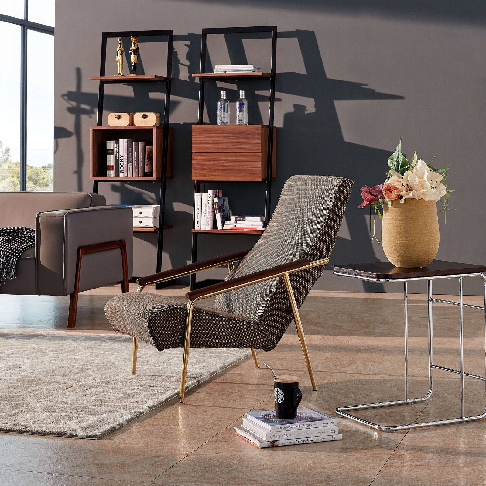 Sevran Lounge Chair B2238A -  Lounge Chairs | كرسي صالة سيفيرو - ebarza Furniture UAE | Shop Modern Furniture in Abu Dhabi & Dubai - مفروشات ايبازرا في الامارات | تسوق اثاث عصري وديكورات مميزة في دبي وابوظبي