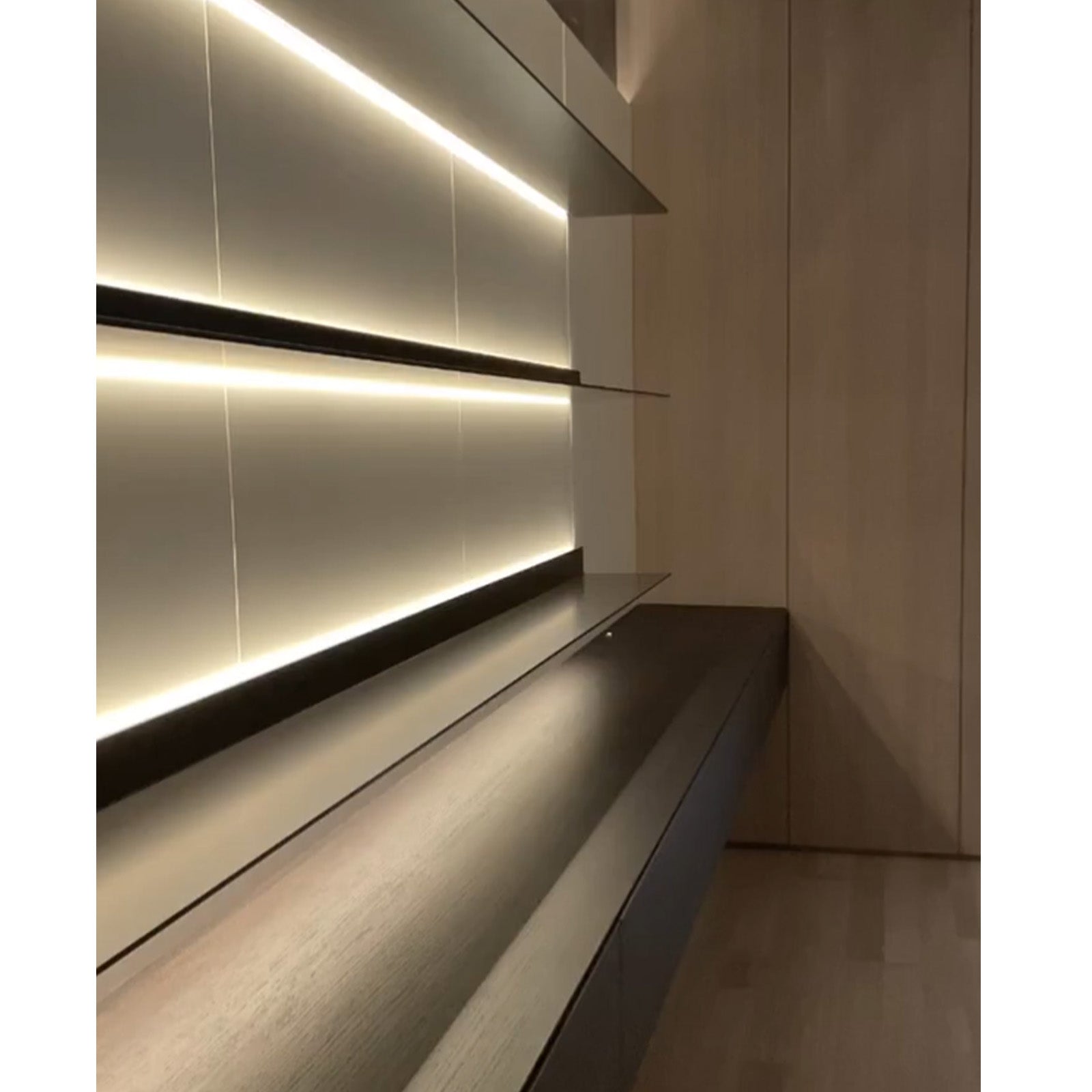LED Aluminum Panel Light CH4-LT048-80cm Matt Black with Plug-4000k -  Wall Lamps | ضوء LED لوحة الألومنيوم - ebarza Furniture UAE | Shop Modern Furniture in Abu Dhabi & Dubai - مفروشات ايبازرا في الامارات | تسوق اثاث عصري وديكورات مميزة في دبي وابوظبي