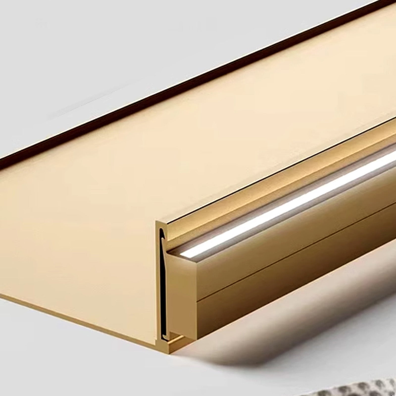 LED Aluminum Panel Light CH4-LT048-1.5cm-brush bronze gold-with plug-4000k -  Wall Lamps | ضوء LED لوحة الألومنيوم - ebarza Furniture UAE | Shop Modern Furniture in Abu Dhabi & Dubai - مفروشات ايبازرا في الامارات | تسوق اثاث عصري وديكورات مميزة في دبي وابوظبي