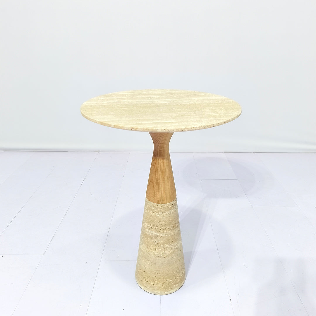 Beige BEACON side table JK-D224 with a modern design, featuring a smooth surface and sturdy legs, ideal for living room or bedroom.