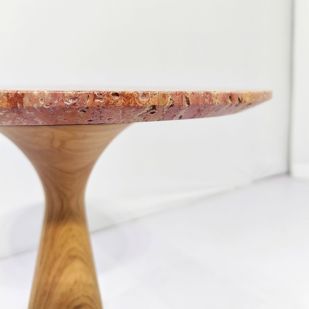 Red BEACON JK-D224 side table with a sleek, modern design, featuring a compact rectangular shape and smooth finish.