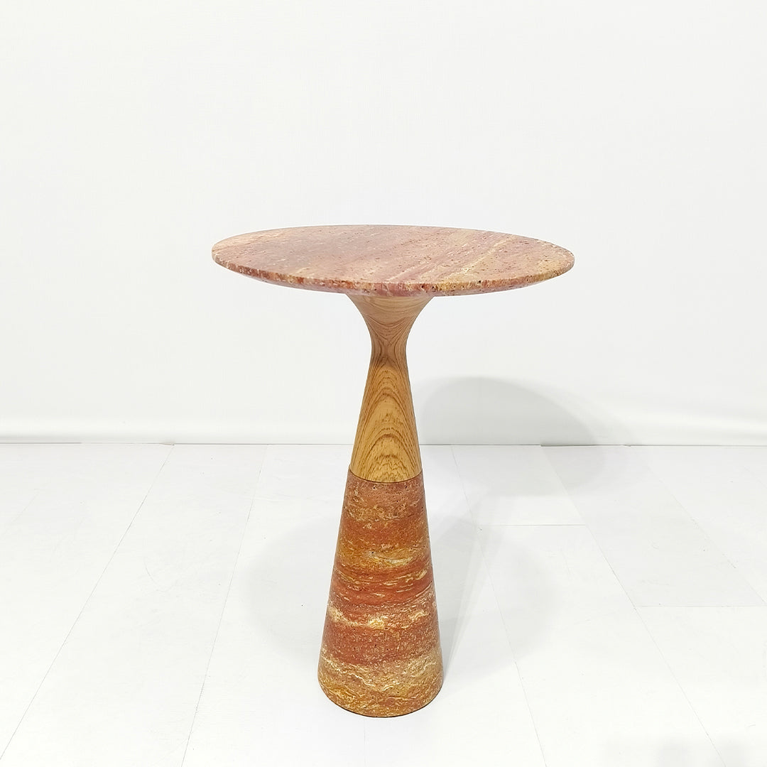Red BEACON side table JK-D224 with a sleek modern design, featuring a flat top and sturdy legs.