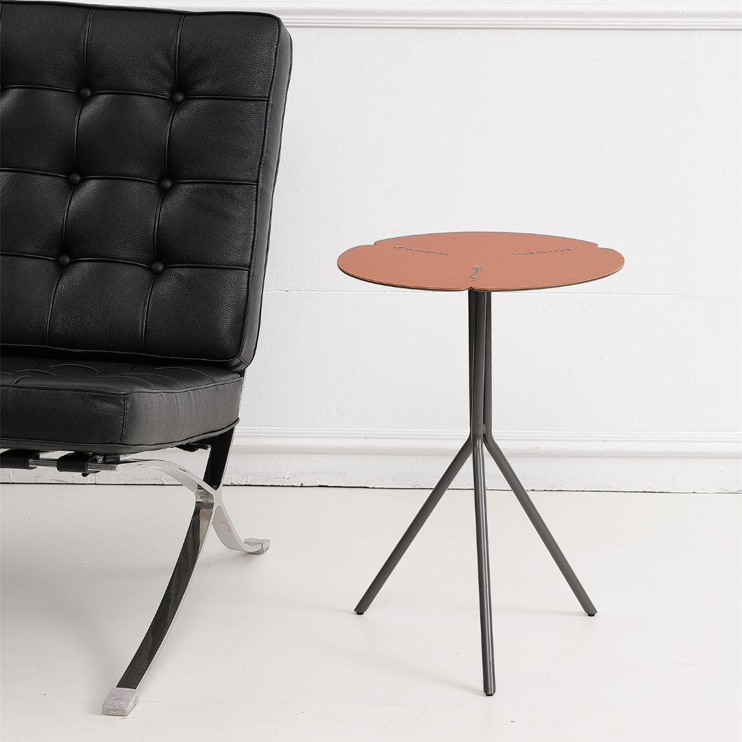 Beacon Civil LWL25000 side table with sleek wooden surface and metal legs, modern design for living room or bedroom.