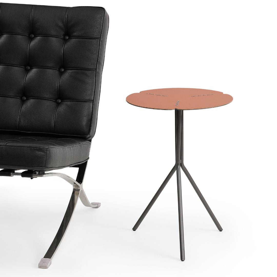 Beacon Civil LWL25000 side table with a sleek wooden surface and modern design, ideal for living room or bedroom decor.