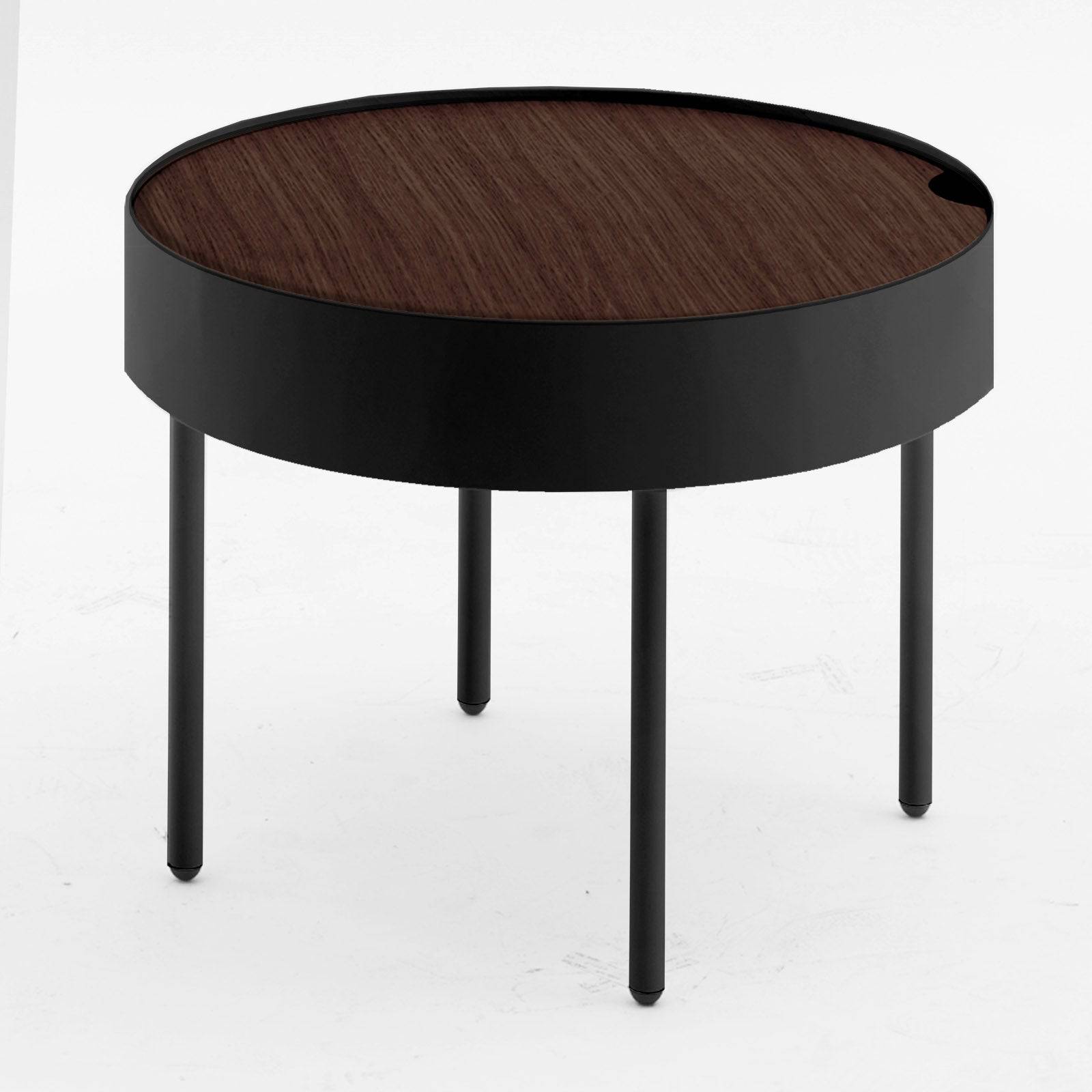 Side Table With Wood Top Gt-381-W -  Side Tables - ebarza Furniture UAE | Shop Modern Furniture in Abu Dhabi & Dubai - مفروشات ايبازرا في الامارات | تسوق اثاث عصري وديكورات مميزة في دبي وابوظبي