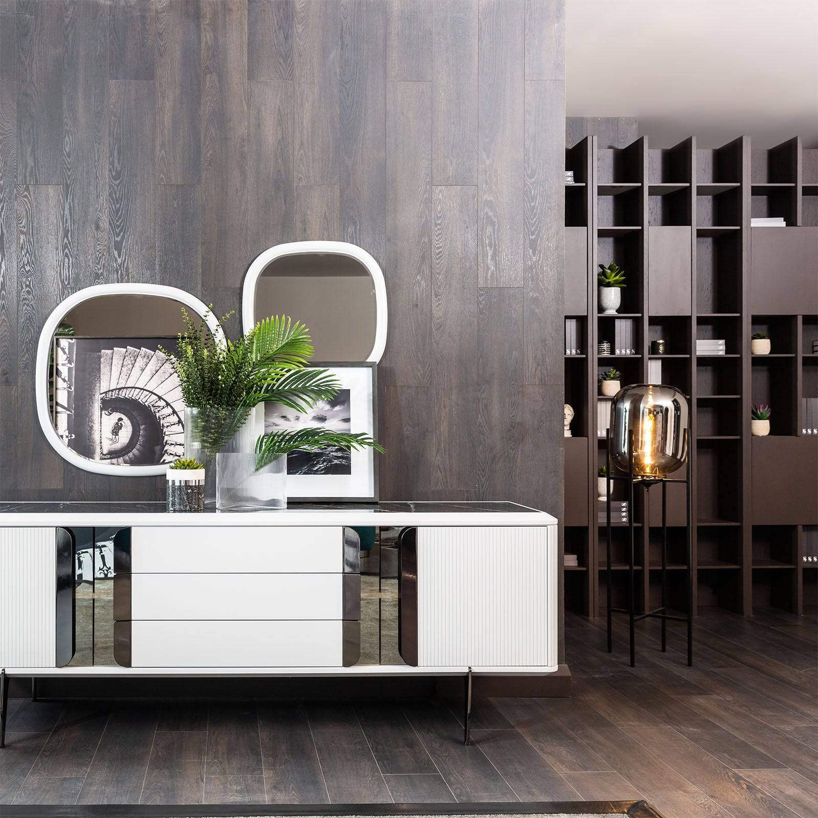 Siena Wall Shelving Unit Seina-L110 -  Shelves | خزانة رفوف جدارية سيينا - ebarza Furniture UAE | Shop Modern Furniture in Abu Dhabi & Dubai - مفروشات ايبازرا في الامارات | تسوق اثاث عصري وديكورات مميزة في دبي وابوظبي