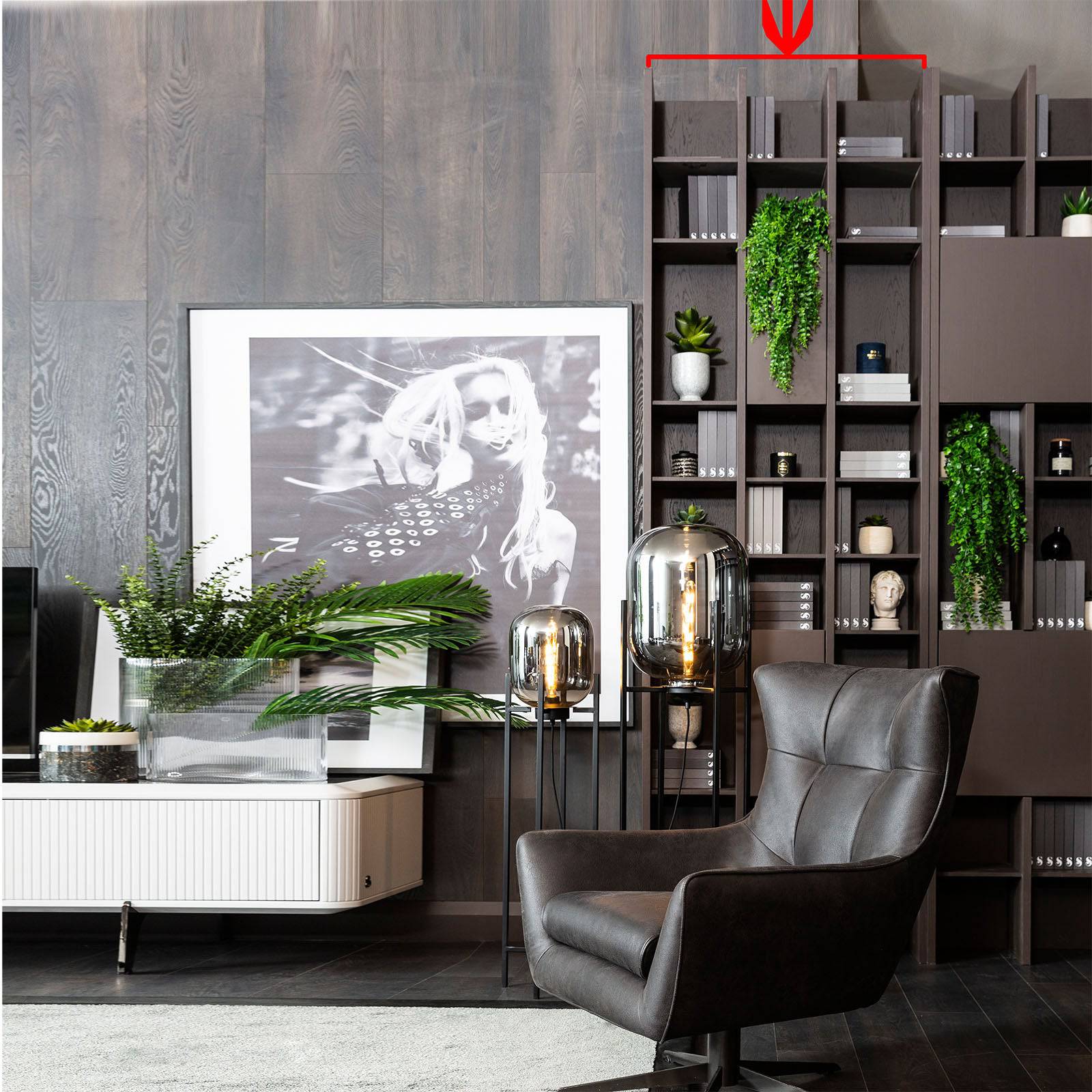 Siena Wall Shelving Unit Seina-S90 -  Shelves | وحدة رفوف جدارية سيينا - ebarza Furniture UAE | Shop Modern Furniture in Abu Dhabi & Dubai - مفروشات ايبازرا في الامارات | تسوق اثاث عصري وديكورات مميزة في دبي وابوظبي