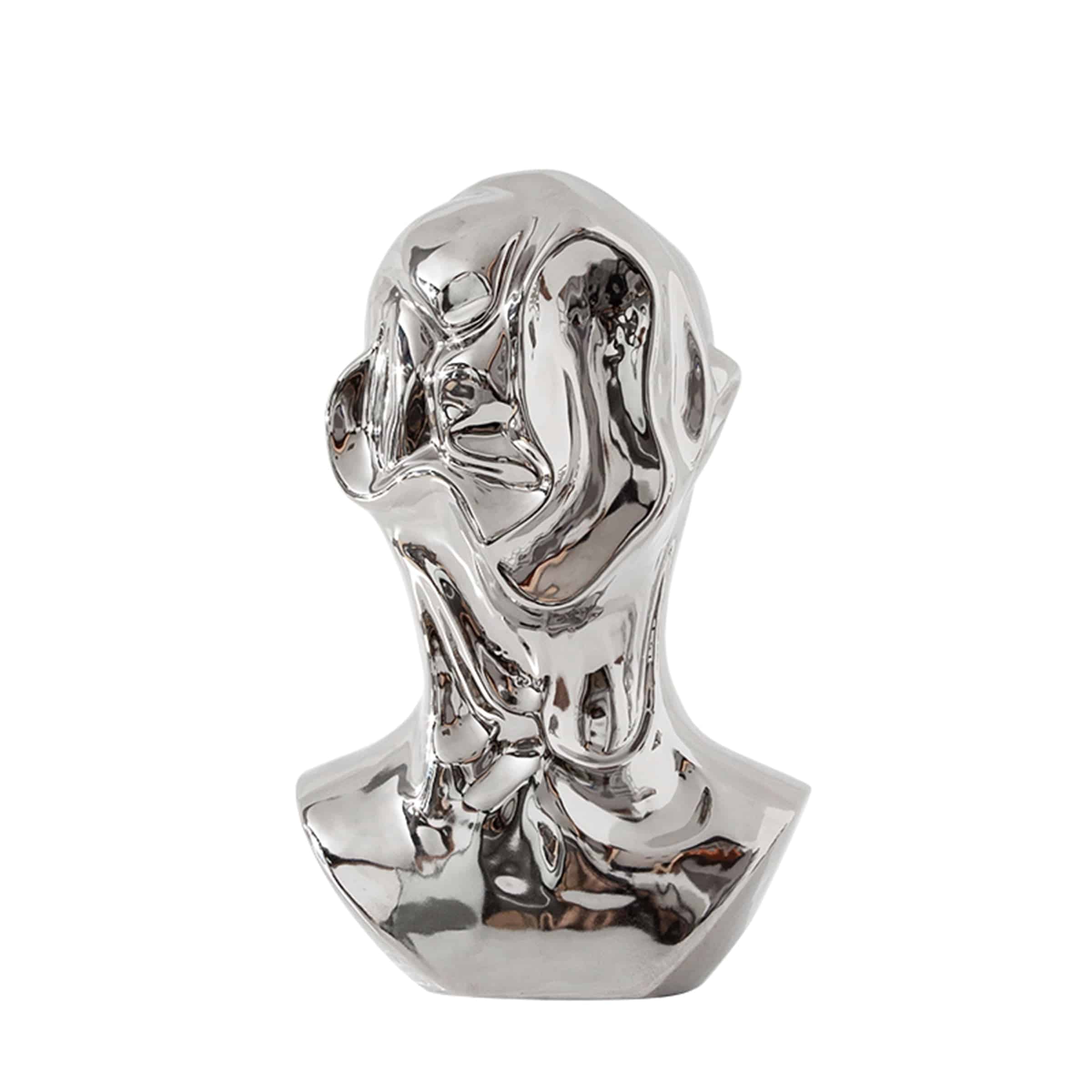 Silver Abstract Human Ornament-C Fa-D21069C -  Home Decor Figurines | ديكور بشري مجرد فضي - ebarza Furniture UAE | Shop Modern Furniture in Abu Dhabi & Dubai - مفروشات ايبازرا في الامارات | تسوق اثاث عصري وديكورات مميزة في دبي وابوظبي