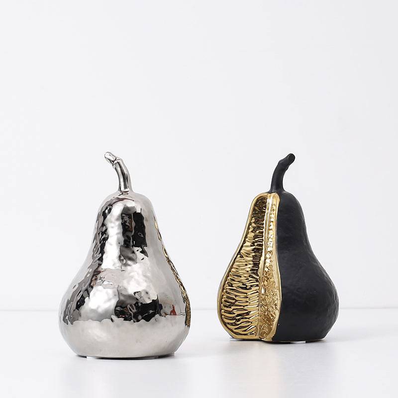 Silver Pear Ornament -A Fa-D21088A -  Home Decor Figurines | ديكور الكمثرى باللون الفضي - ebarza Furniture UAE | Shop Modern Furniture in Abu Dhabi & Dubai - مفروشات ايبازرا في الامارات | تسوق اثاث عصري وديكورات مميزة في دبي وابوظبي