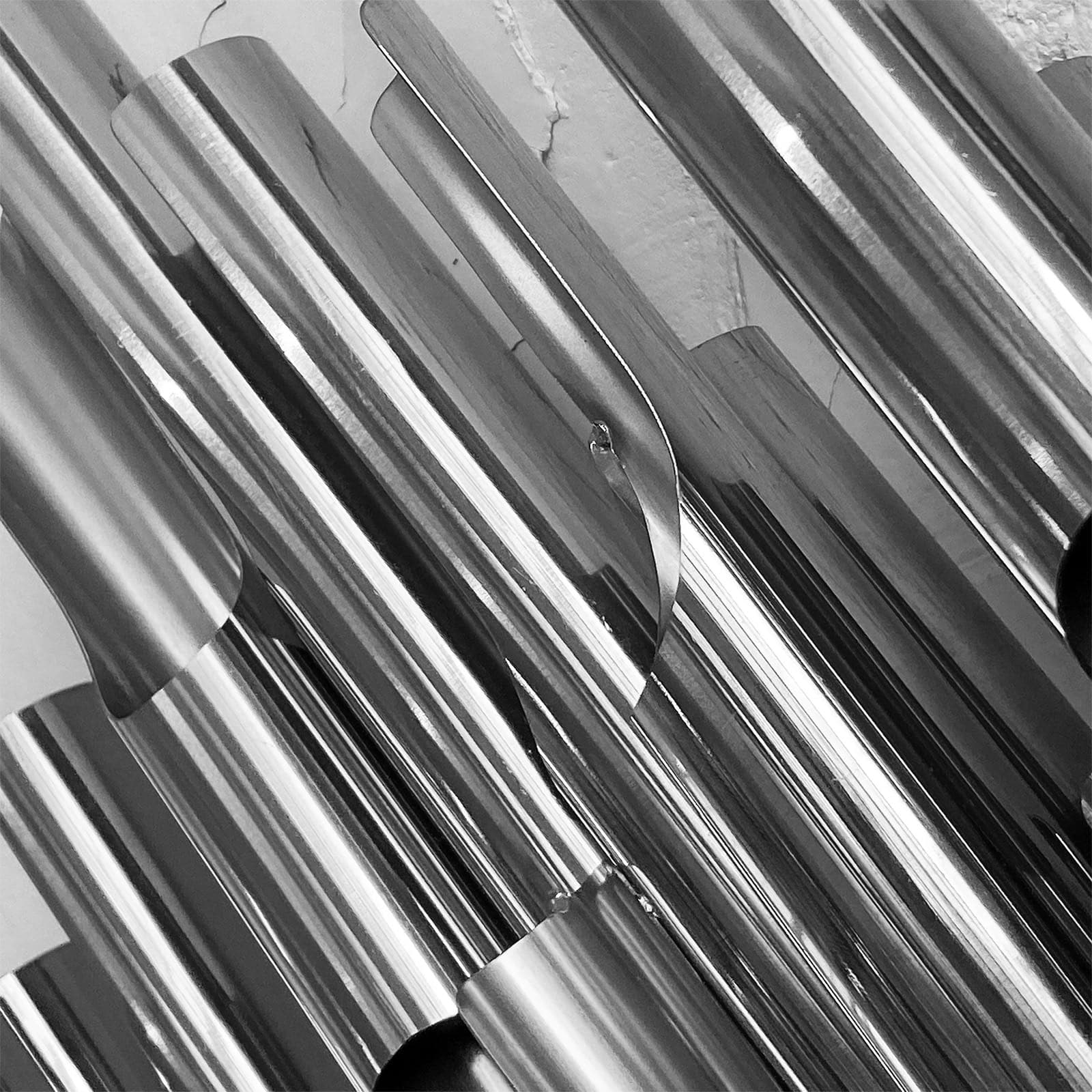 Silver Tubes Handcrafted Stainless Steel Artwork Bg2020012 -  Artwork | عمل فني مصنوع يدويًا من الفولاذ المقاوم للصدأ - ebarza Furniture UAE | Shop Modern Furniture in Abu Dhabi & Dubai - مفروشات ايبازرا في الامارات | تسوق اثاث عصري وديكورات مميزة في دبي وابوظبي