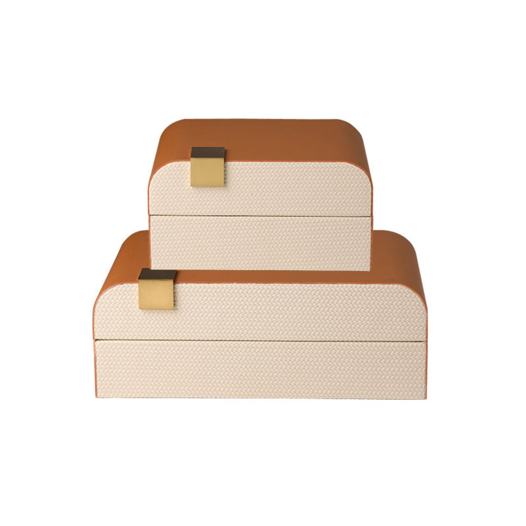 Simple Round Box-A FB-PG24007A -  Decorative Boxes - ebarza Furniture UAE | Shop Modern Furniture in Abu Dhabi & Dubai - مفروشات ايبازرا في الامارات | تسوق اثاث عصري وديكورات مميزة في دبي وابوظبي