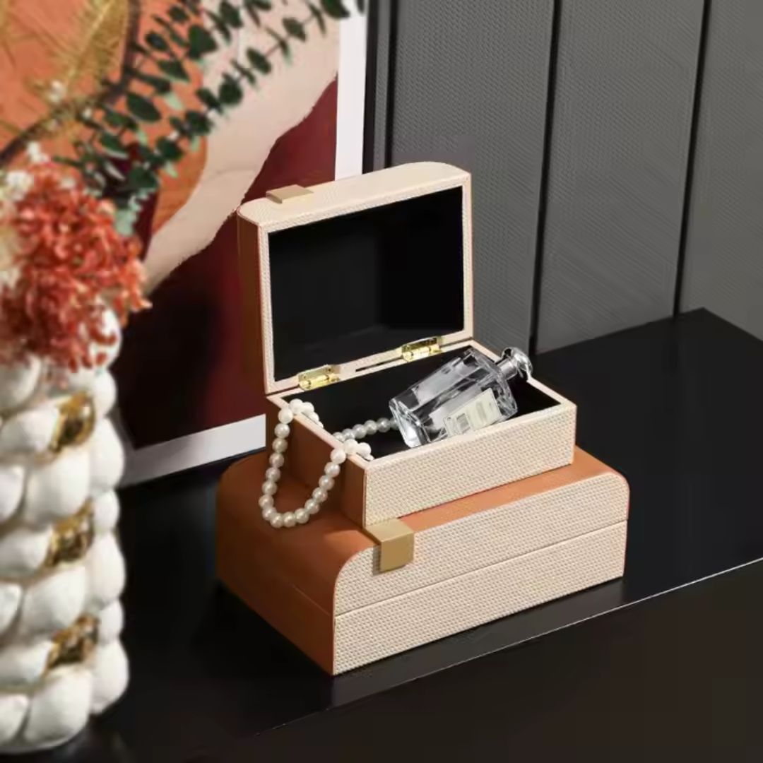 Simple Round Box-A FB-PG24007A -  Decorative Boxes - ebarza Furniture UAE | Shop Modern Furniture in Abu Dhabi & Dubai - مفروشات ايبازرا في الامارات | تسوق اثاث عصري وديكورات مميزة في دبي وابوظبي