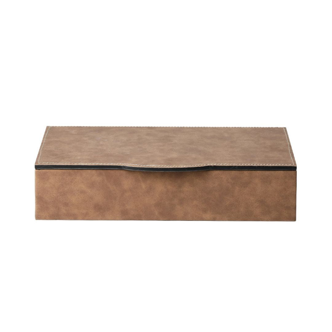 Simple Square Box Coffee-A FB-PG24005A -  Decorative Boxes - ebarza Furniture UAE | Shop Modern Furniture in Abu Dhabi & Dubai - مفروشات ايبازرا في الامارات | تسوق اثاث عصري وديكورات مميزة في دبي وابوظبي