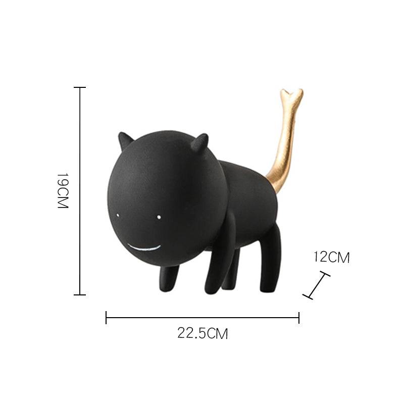 Simulation Cat Black Fc-Sz22008B -  Home Decor Figurines | محاكاة القط الأسود - ebarza Furniture UAE | Shop Modern Furniture in Abu Dhabi & Dubai - مفروشات ايبازرا في الامارات | تسوق اثاث عصري وديكورات مميزة في دبي وابوظبي