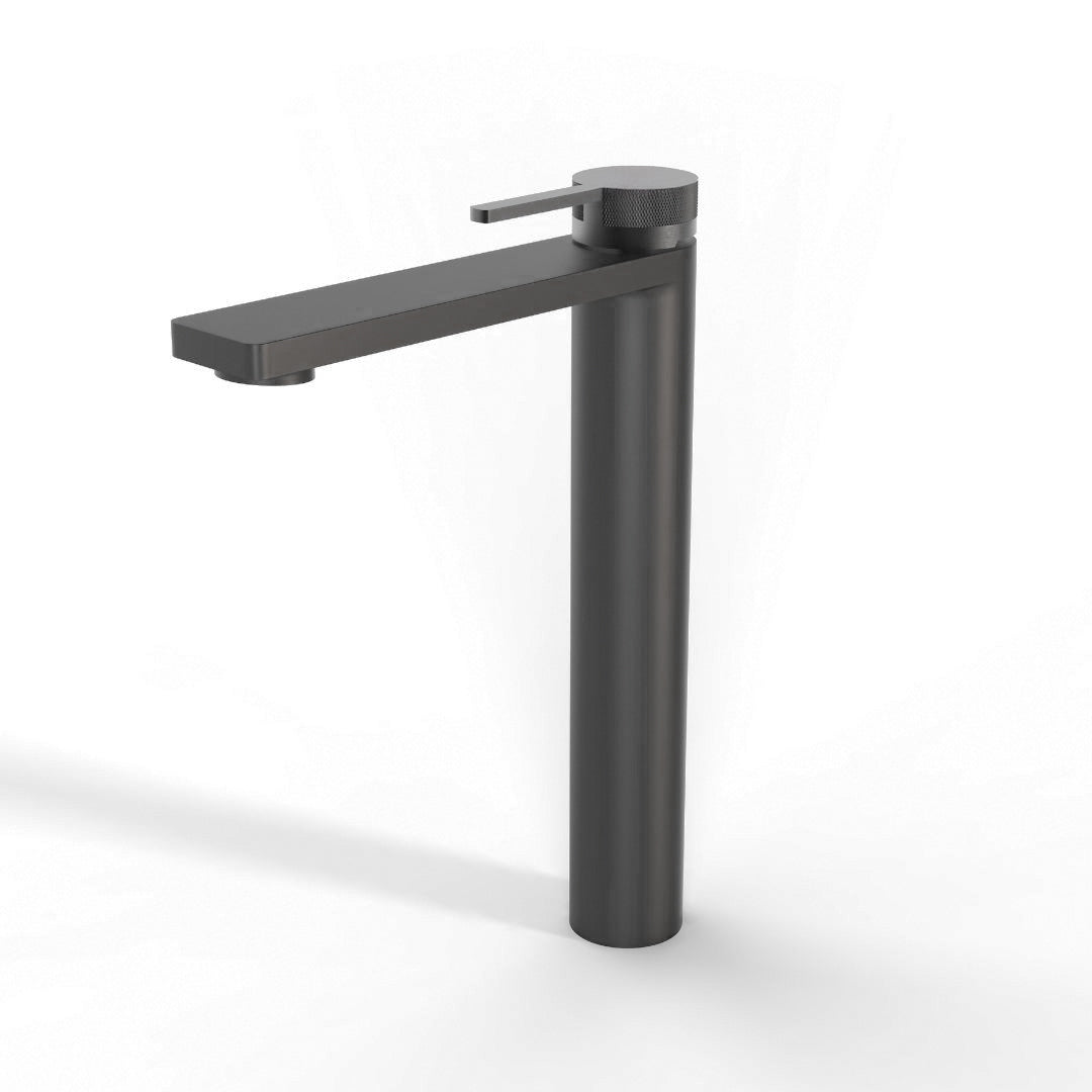 BEACON single-lever water tap with high basin mixer for bathroom sinks, featuring modern design and chrome finish.
