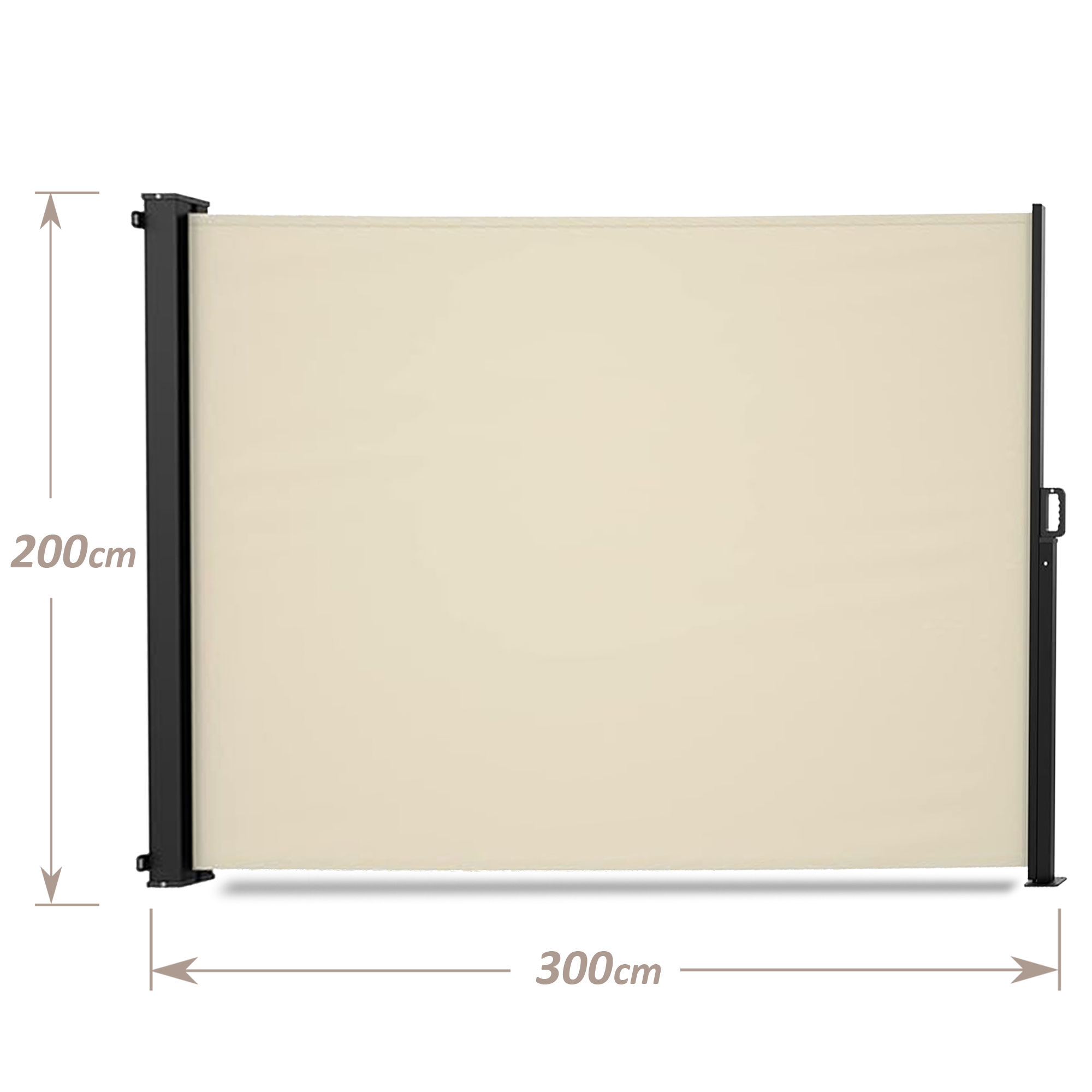 Beacon Single Side Awning 1830 partition for side protection, shown in the product image.
