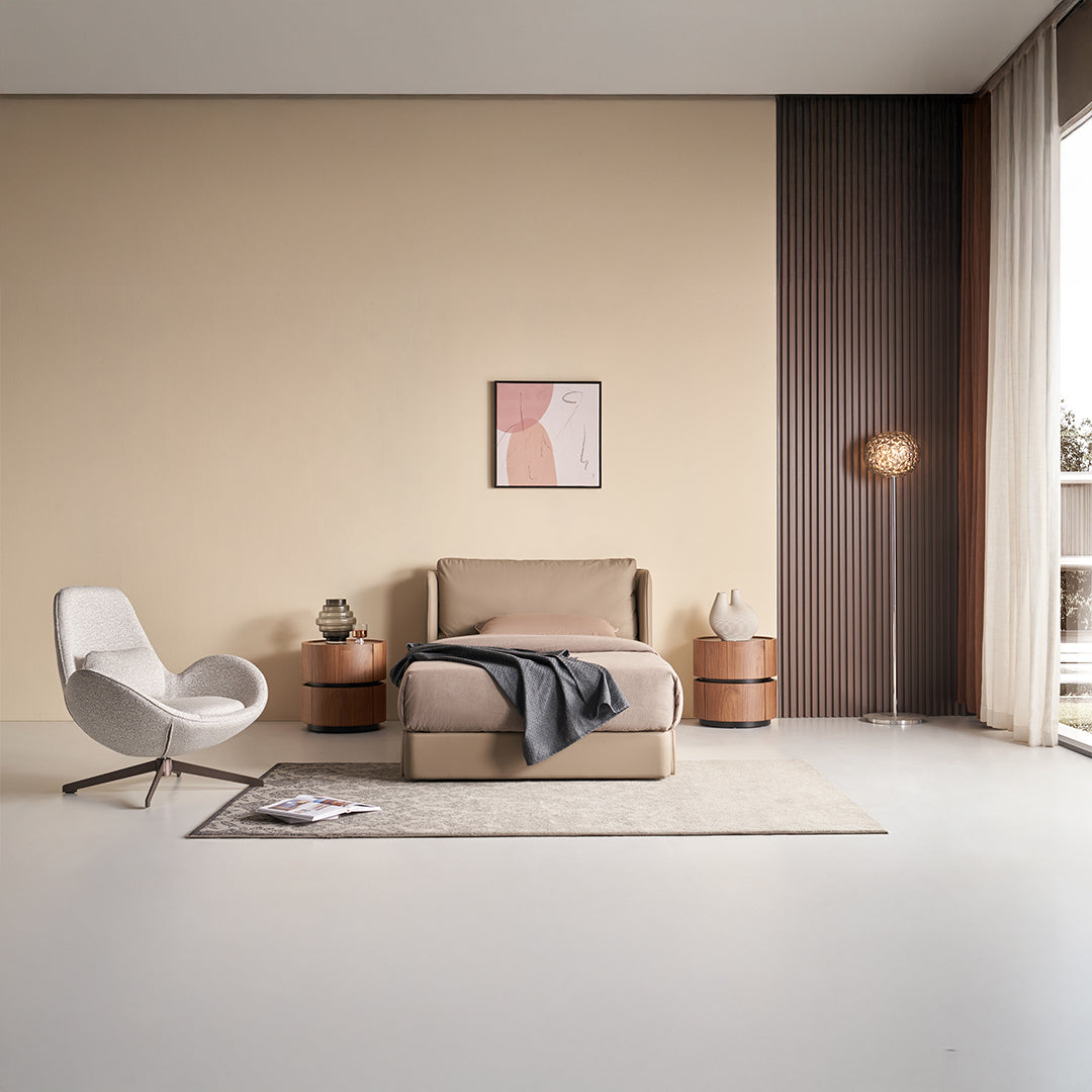 Single Size Bed B030 - Single -  Bedsteads - ebarza Furniture UAE | Shop Modern Furniture in Abu Dhabi & Dubai - مفروشات ايبازرا في الامارات | تسوق اثاث عصري وديكورات مميزة في دبي وابوظبي