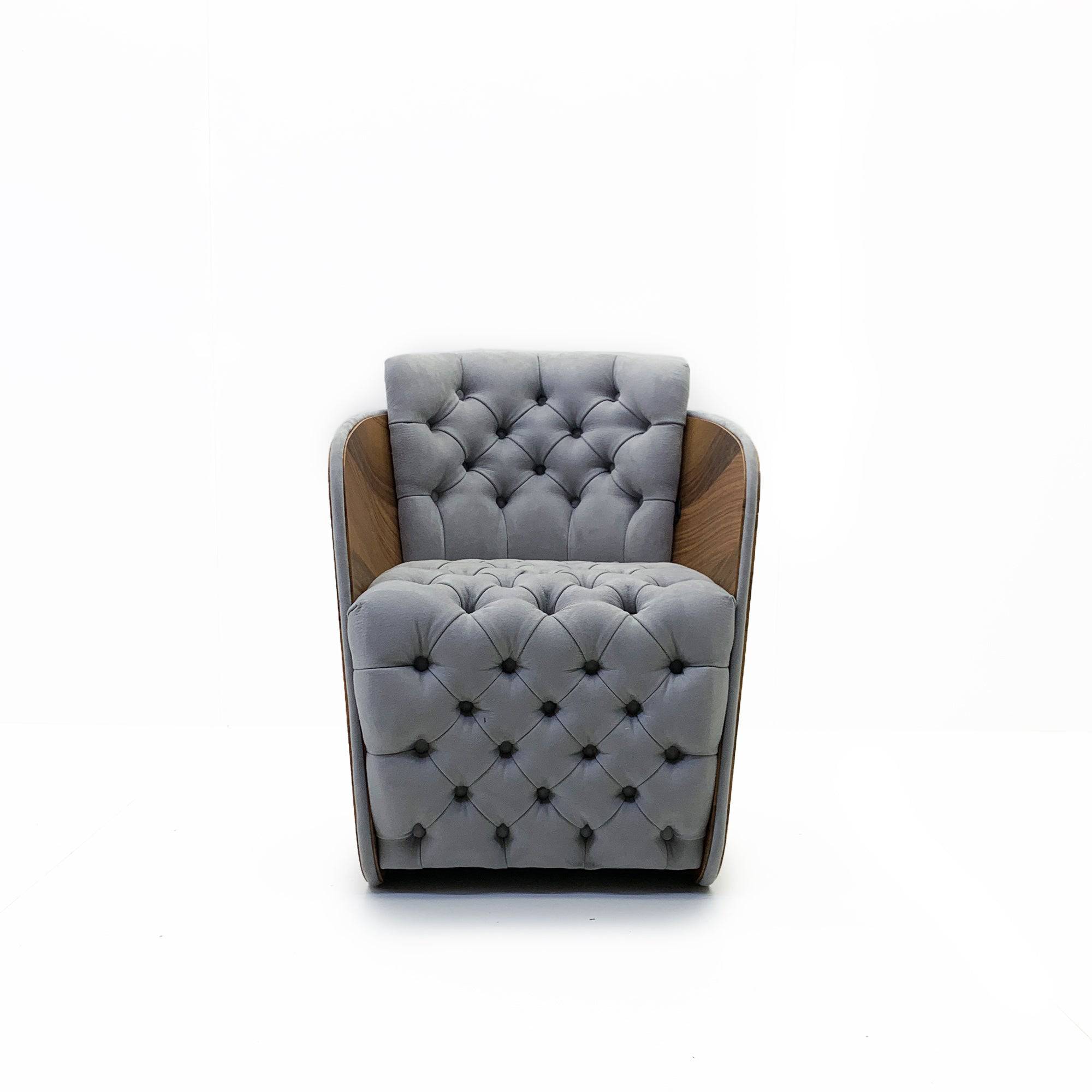 Sir Arm Chair Sir-Arm-Grey -  Armchairs | كرسي سيير - ebarza Furniture UAE | Shop Modern Furniture in Abu Dhabi & Dubai - مفروشات ايبازرا في الامارات | تسوق اثاث عصري وديكورات مميزة في دبي وابوظبي