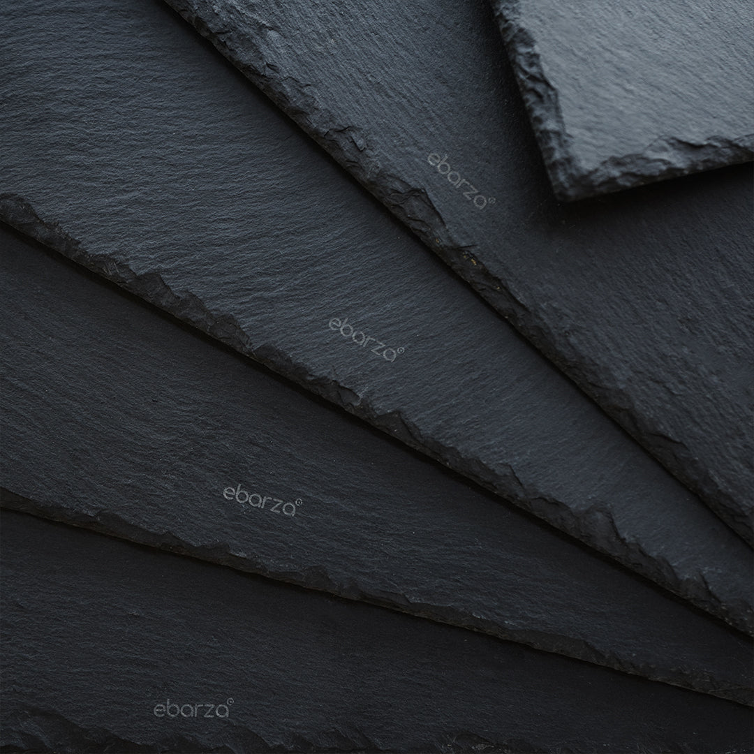 Slate Serving Board Rough Chipped Edges 36x25cm - CKPL3625B -  Trays - ebarza Furniture UAE | Shop Modern Furniture in Abu Dhabi & Dubai - مفروشات ايبازرا في الامارات | تسوق اثاث عصري وديكورات مميزة في دبي وابوظبي