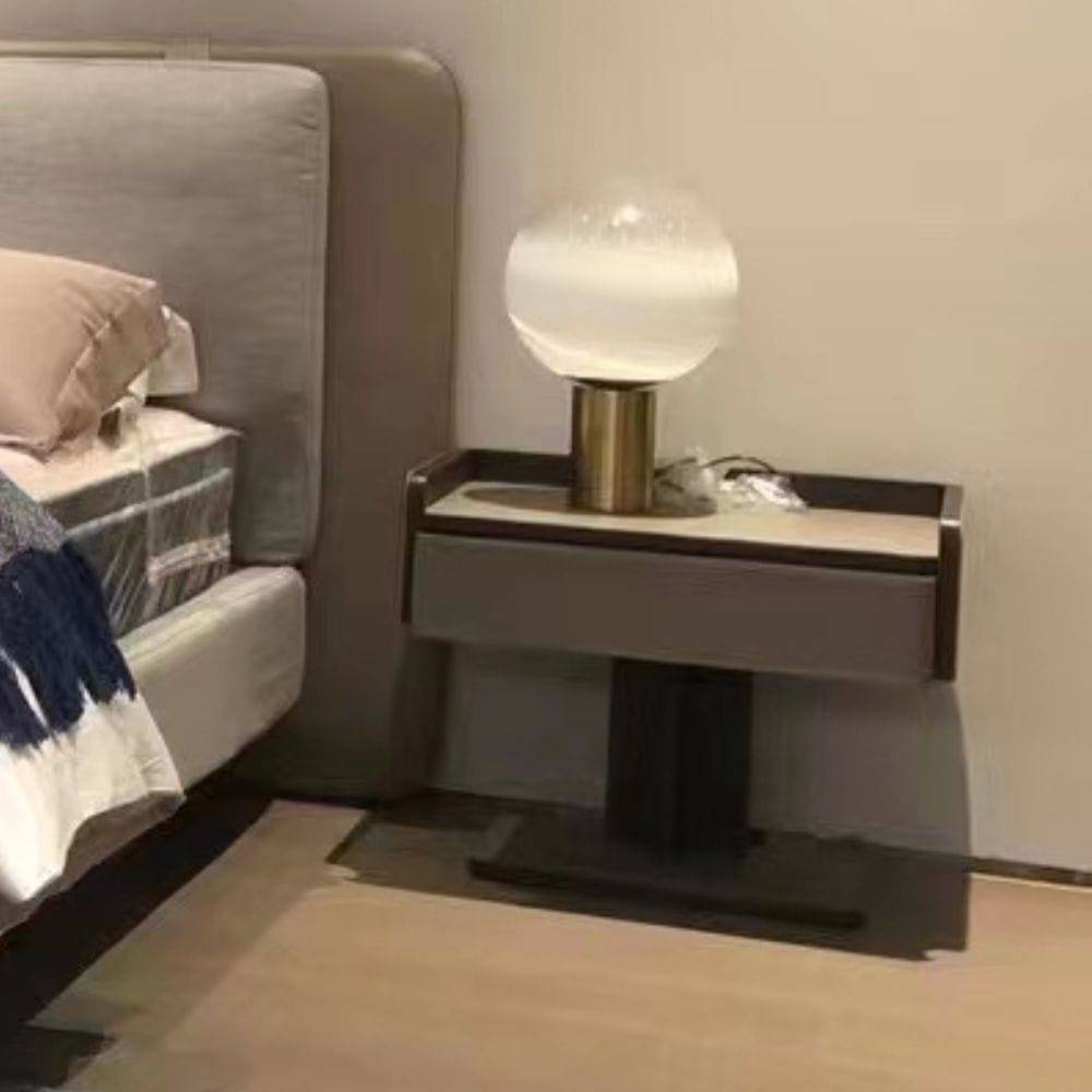 Sleek Bedside Table Ba-028A -  Side Tables | طاولة سرير أنيقة - ebarza Furniture UAE | Shop Modern Furniture in Abu Dhabi & Dubai - مفروشات ايبازرا في الامارات | تسوق اثاث عصري وديكورات مميزة في دبي وابوظبي