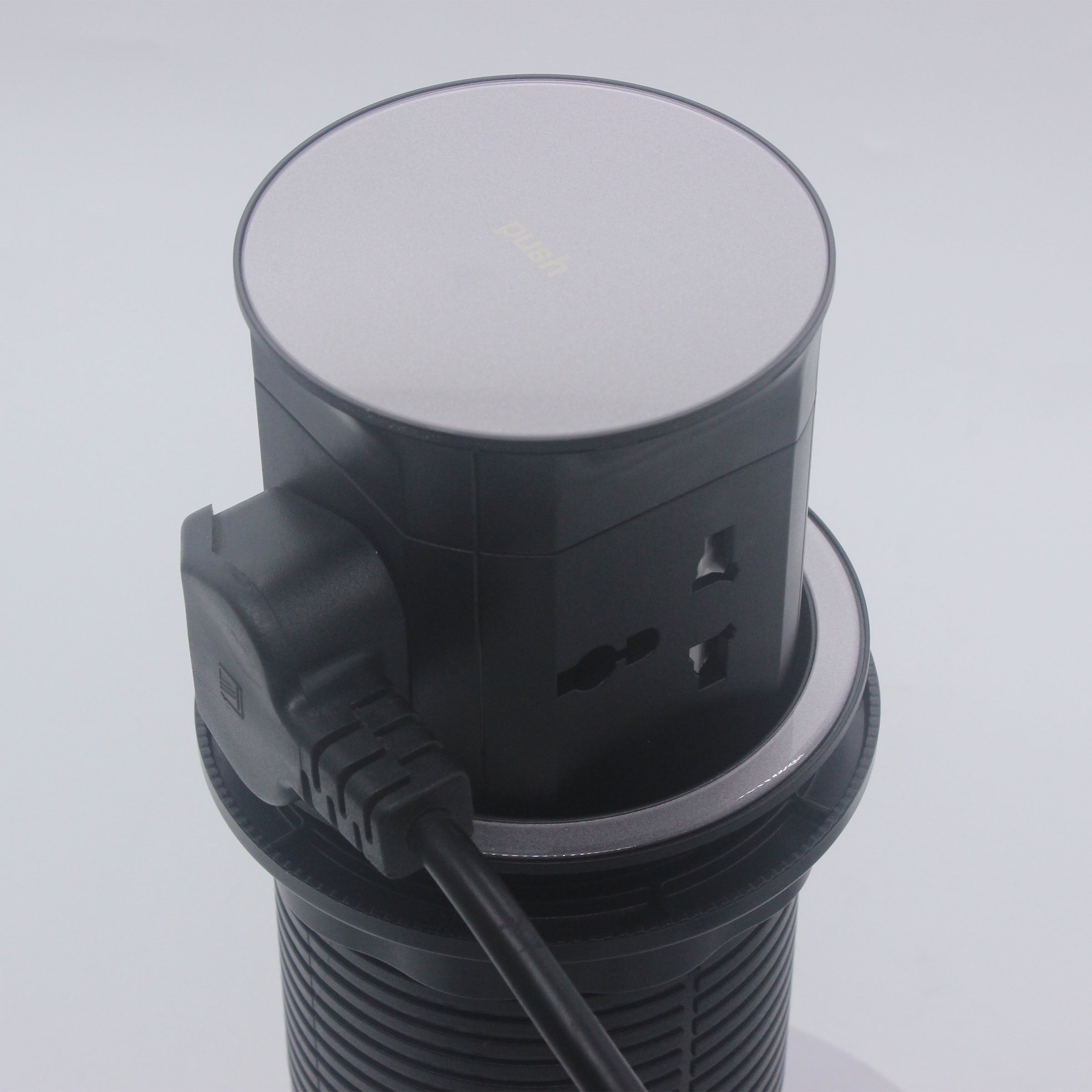 Small Tempered Glass Pop Up Socket JXB-016 -  Smart Sockets - ebarza Furniture UAE | Shop Modern Furniture in Abu Dhabi & Dubai - مفروشات ايبازرا في الامارات | تسوق اثاث عصري وديكورات مميزة في دبي وابوظبي