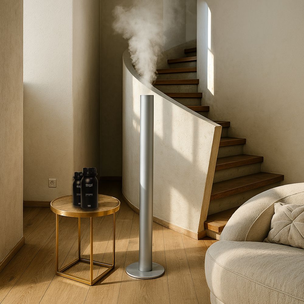Smart Aroma Diffuser Machine + 2 Free Essential Oil -  Smart Diffusers - ebarza Furniture UAE | Shop Modern Furniture in Abu Dhabi & Dubai - مفروشات ايبازرا في الامارات | تسوق اثاث عصري وديكورات مميزة في دبي وابوظبي