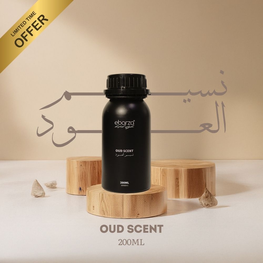BEACON smart aroma diffuser machine with two free essential oils, showcasing a sleek, modern diffuser with mist output.