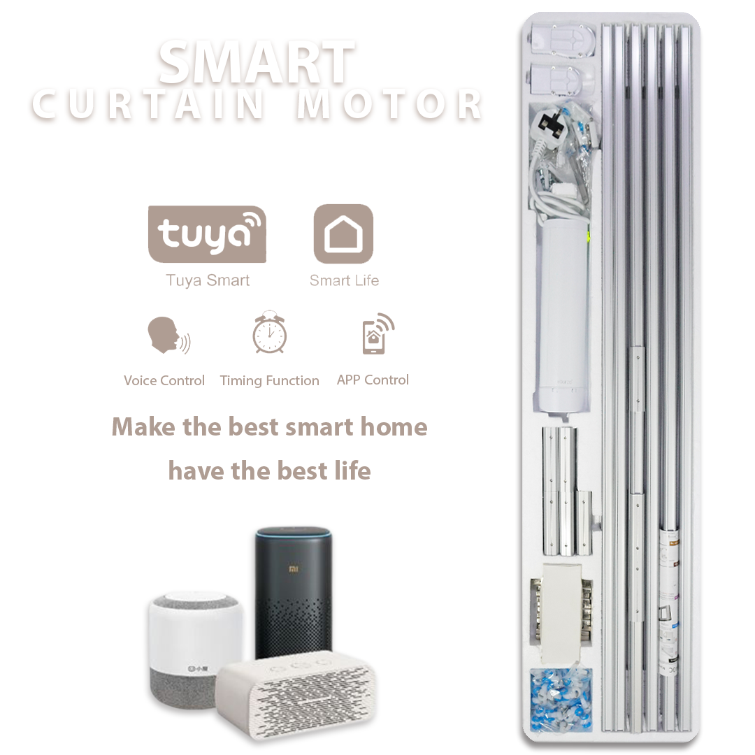 Smart Curtain Kit Electric Motor (6.2m kit) TB40 Electric motor -  Curtains Rails - ebarza Furniture UAE | Shop Modern Furniture in Abu Dhabi & Dubai - مفروشات ايبازرا في الامارات | تسوق اثاث عصري وديكورات مميزة في دبي وابوظبي