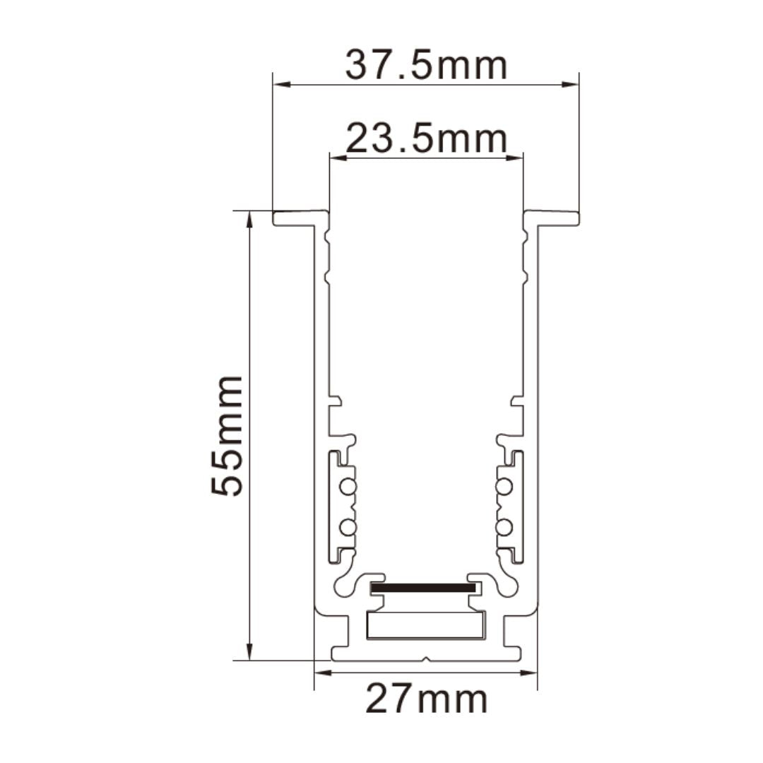 BEACON smart track lighting hanging assembly, 3m length, YNDR20-642, for modern smart lighting installations