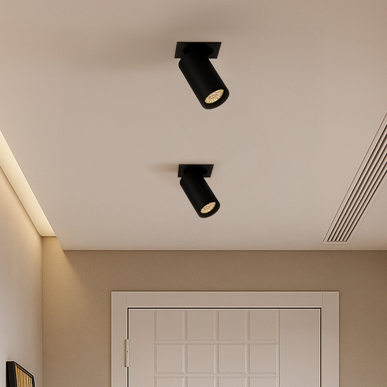 Smart BEACON YNDDG YND-V323-1 smart track lighting fixture with adjustable spotlight on a modern ceiling track.
