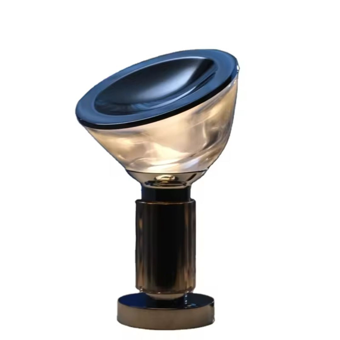 Smoky rechargeable LED table lamp by Beacon, designed for desks and tables with a modern smoky finish and adjustable lighting.
