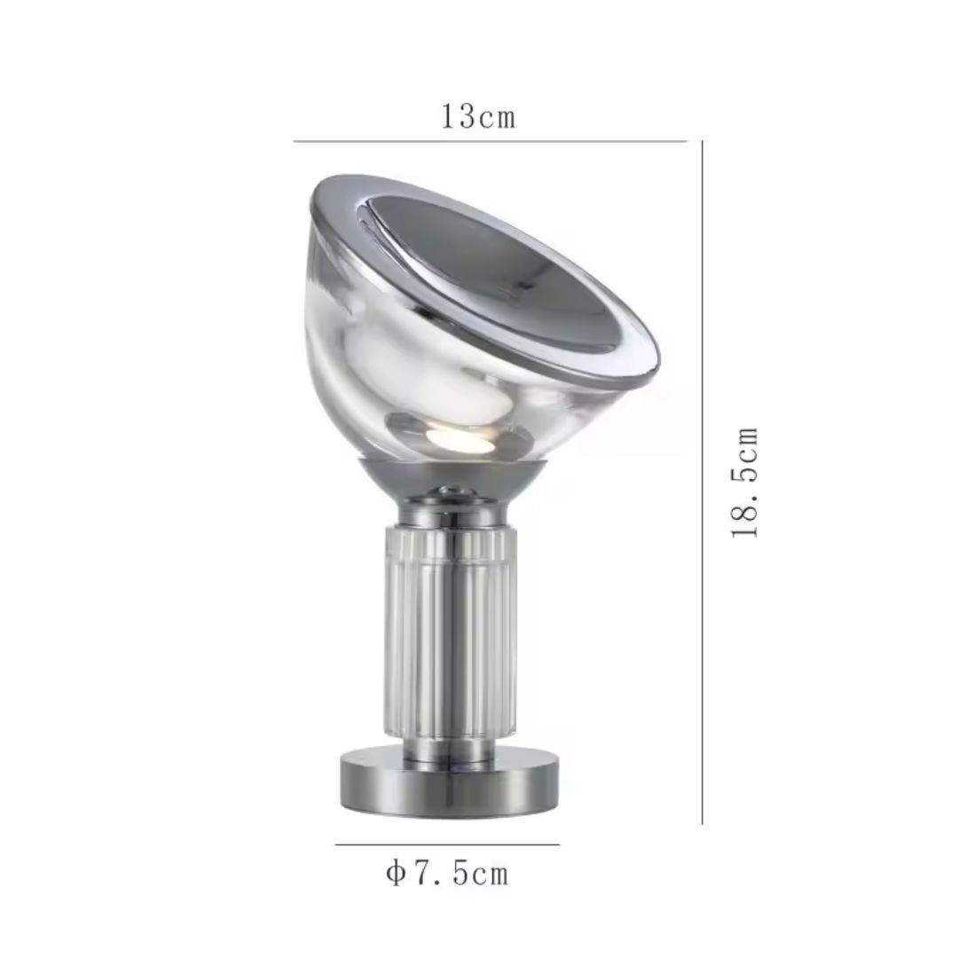 Smoky rechargeable LED table lamp by Beacon, designed for desk or table lighting with a sleek, modern appearance.