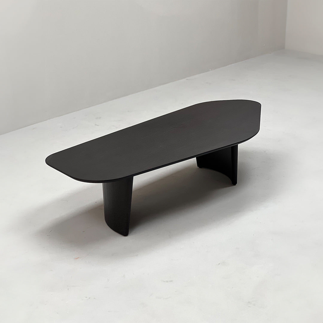 Smoky wood coffee table from BEACON, model JK-D52, with a sleek rectangular design and natural wood grain finish.