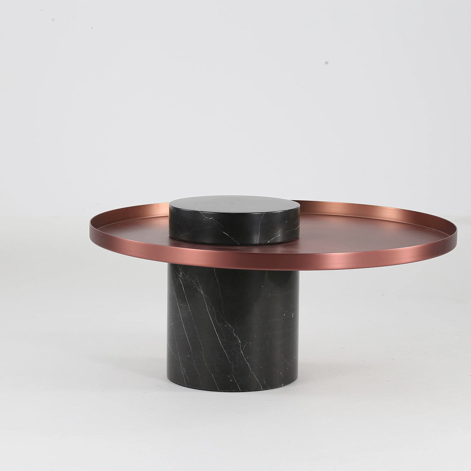 Solid Black Marble Side Table  St8699-70 -  Side Tables - ebarza Furniture UAE | Shop Modern Furniture in Abu Dhabi & Dubai - مفروشات ايبازرا في الامارات | تسوق اثاث عصري وديكورات مميزة في دبي وابوظبي