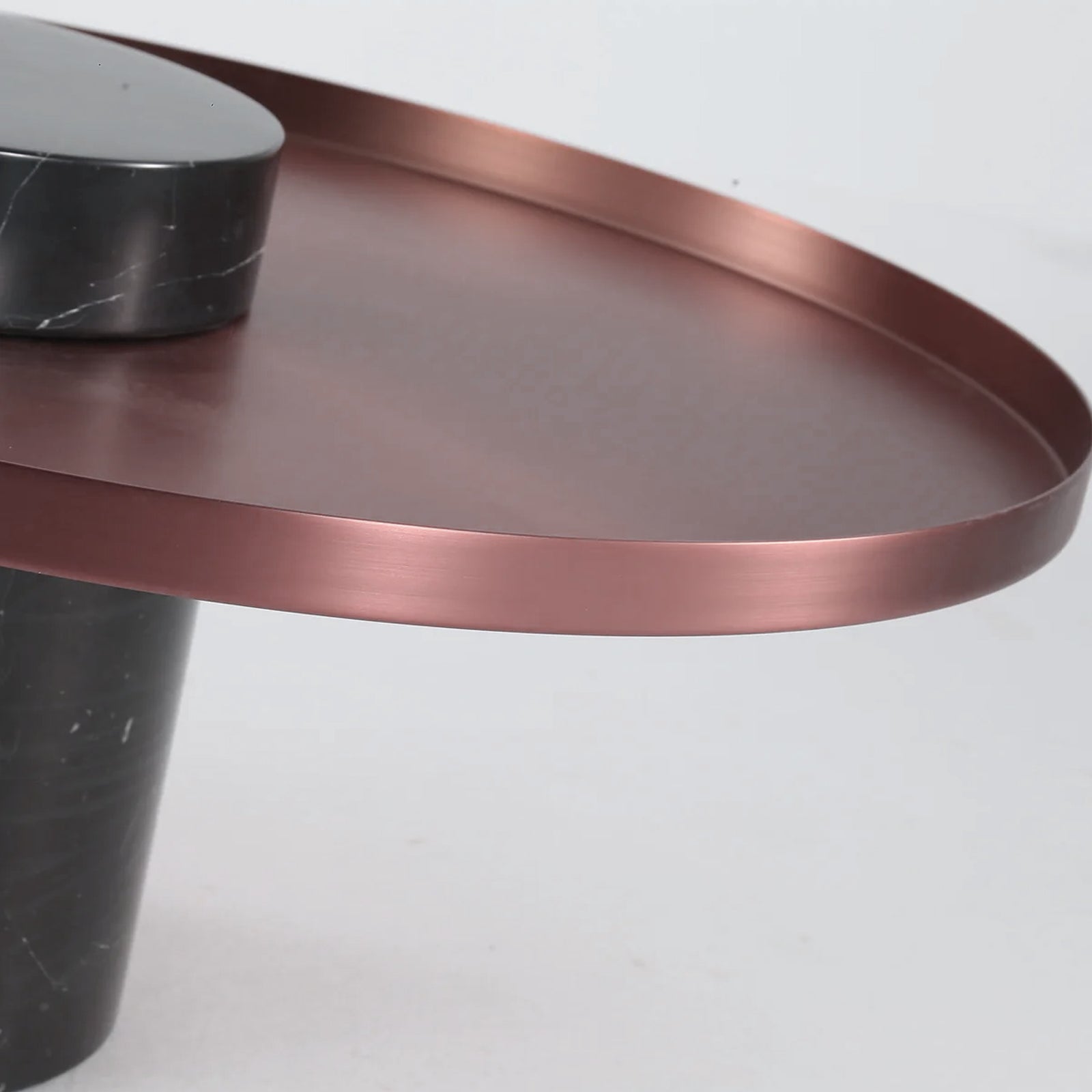 Solid Black Marble Side Table  St8699-70 -  Side Tables - ebarza Furniture UAE | Shop Modern Furniture in Abu Dhabi & Dubai - مفروشات ايبازرا في الامارات | تسوق اثاث عصري وديكورات مميزة في دبي وابوظبي