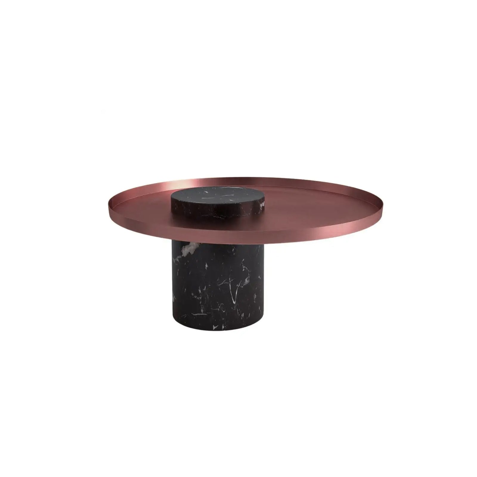 Solid Black Marble Side Table  St8699-70 -  Side Tables - ebarza Furniture UAE | Shop Modern Furniture in Abu Dhabi & Dubai - مفروشات ايبازرا في الامارات | تسوق اثاث عصري وديكورات مميزة في دبي وابوظبي