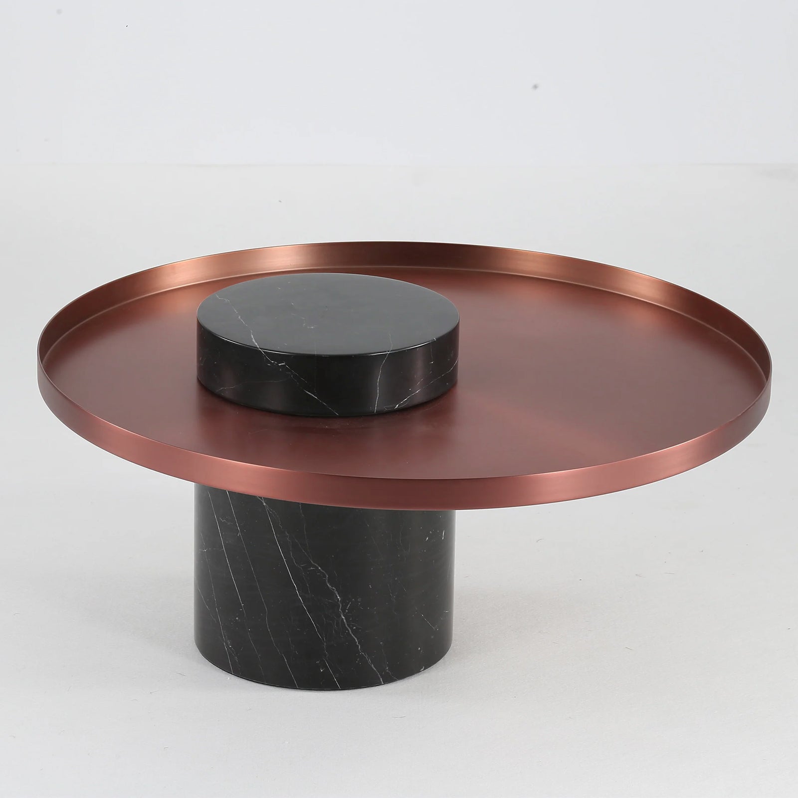 Solid Black Marble Side Table  St8699-70 -  Side Tables - ebarza Furniture UAE | Shop Modern Furniture in Abu Dhabi & Dubai - مفروشات ايبازرا في الامارات | تسوق اثاث عصري وديكورات مميزة في دبي وابوظبي
