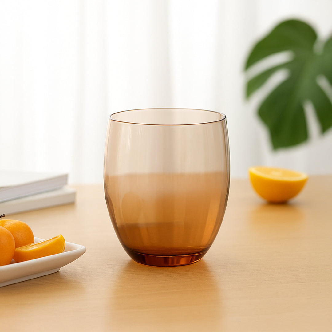 Solid Brown Tumbler - B24162F -  Drinkware - ebarza Furniture UAE | Shop Modern Furniture in Abu Dhabi & Dubai - مفروشات ايبازرا في الامارات | تسوق اثاث عصري وديكورات مميزة في دبي وابوظبي