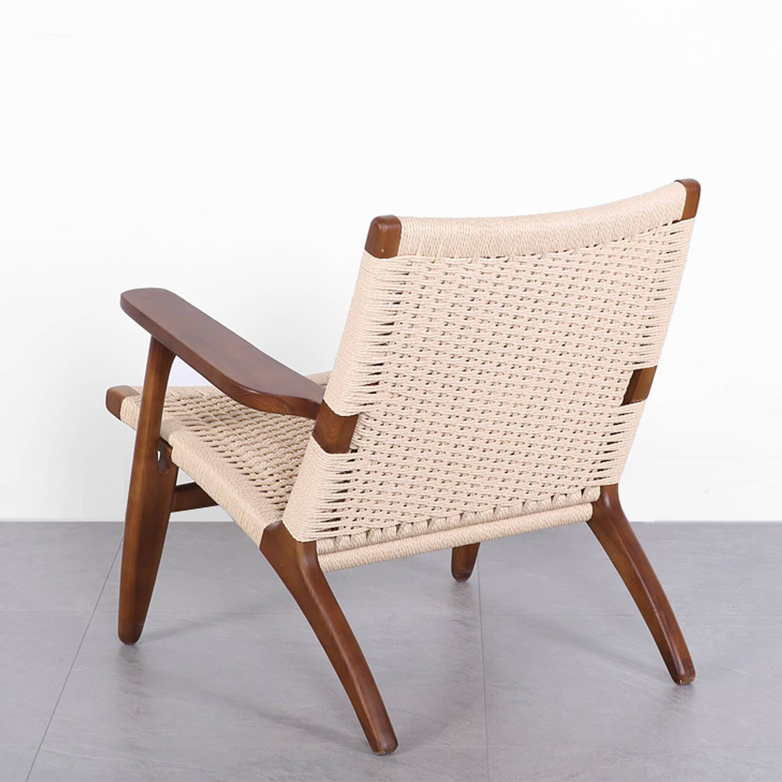Solid Wood And Cord Lounge Chair  Ws-086-W -  Lounge Chairs | كرسي صالة من الخشب الصلب وسلك - ebarza Furniture UAE | Shop Modern Furniture in Abu Dhabi & Dubai - مفروشات ايبازرا في الامارات | تسوق اثاث عصري وديكورات مميزة في دبي وابوظبي