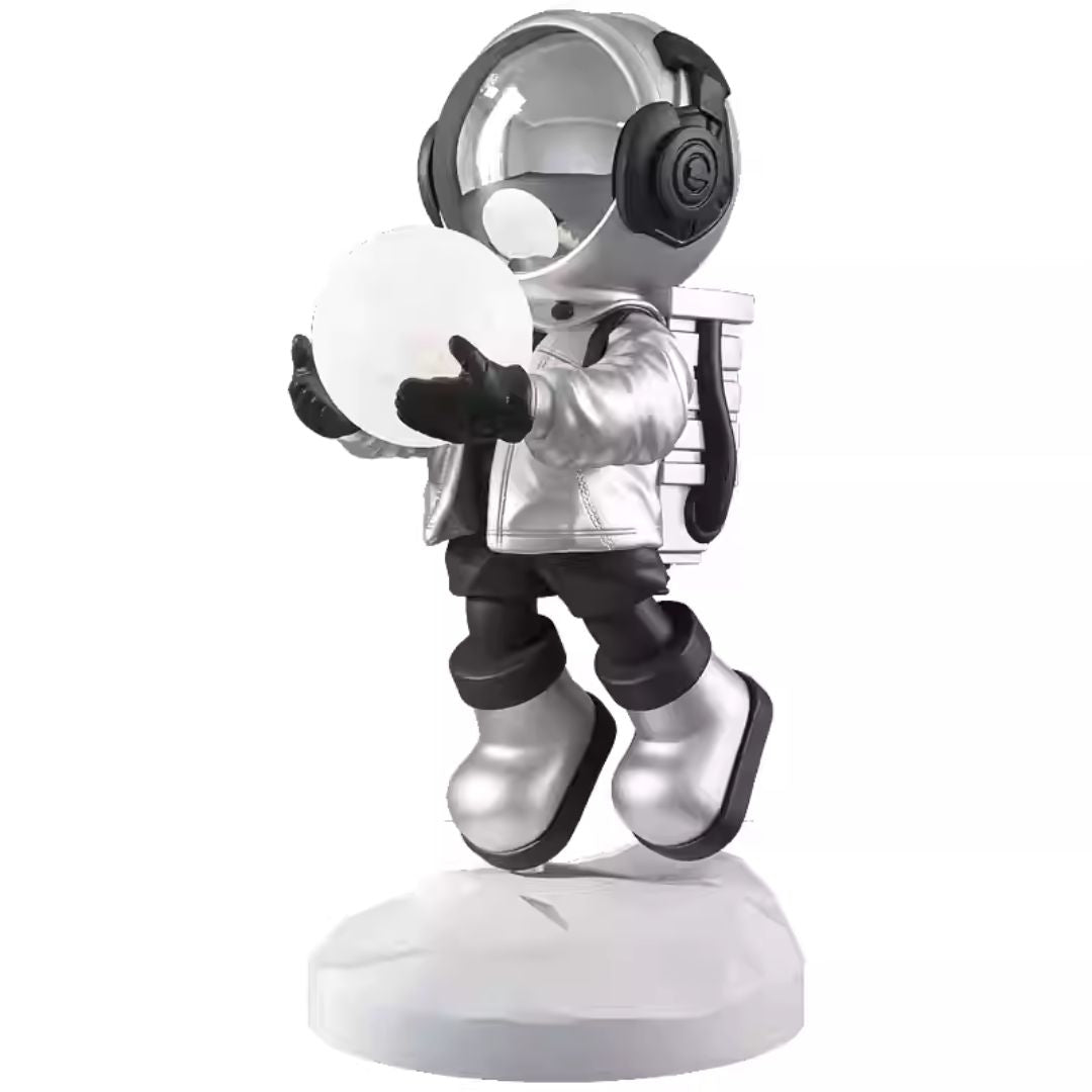 BEACON Space Boy Resin Floor Light HTD-YF033, modern floor lamp with a sculpted resin figure design, ideal for stylish interior lighting.